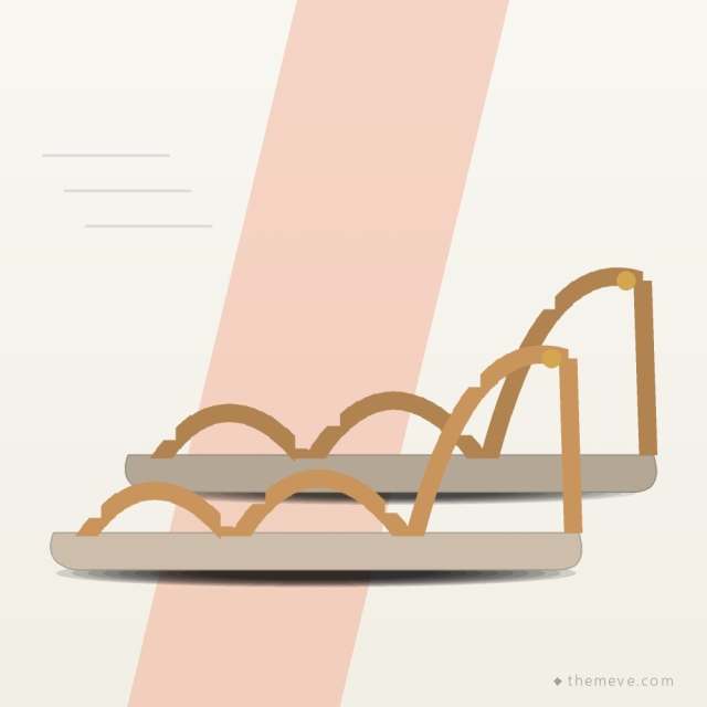 Strappy Sandal — Gold