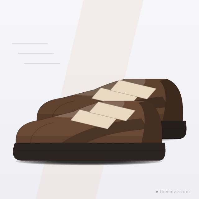 Easy Velcro Shoe — Brown