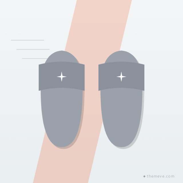 House Slippers — Soft Grey